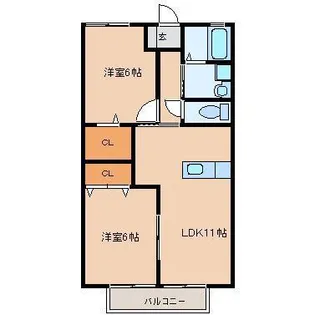 グランコート【2階】の間取り