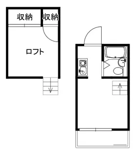 プリンセスコート代沢【2階】の間取り
