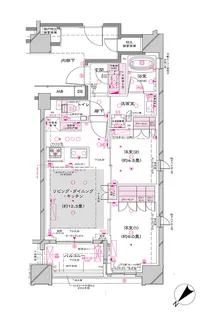 オーパスレジデンス銀座イースト【4階】の間取り