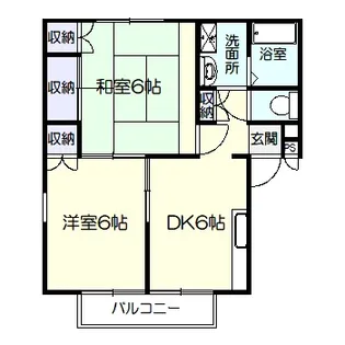 エステートピア三澤B【1階】の間取り