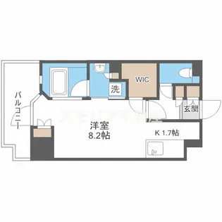 パークアクシスうつぼ公園【8階】の間取り