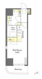 プライムメゾン中野坂上【7階】の間取り