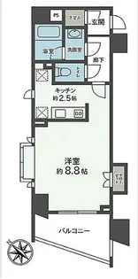 アクシルコート日本橋【3階】の間取り