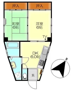 グリーンハイツ【3階】の間取り
