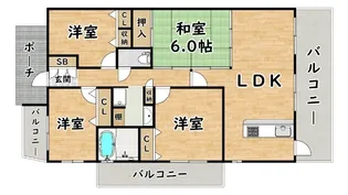 フルレ歌島【3階】の間取り