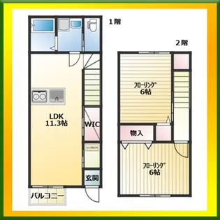 エルメゾン木下IIの間取り