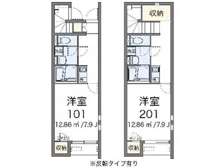 クレイノ本町【2階】の間取り