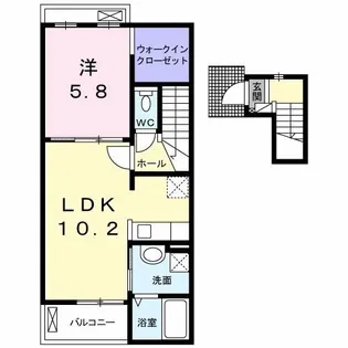 ヴィラ・ソレイユ【2階】の間取り