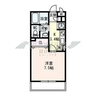 エクレール上小阪【2階】の間取り
