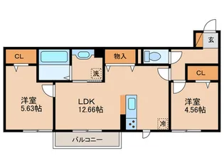シャルム・リリー【3階】の間取り