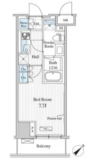 Cerio落合東中野【4階】の間取り