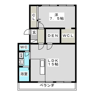 スカイピア戸塚II【3階】の間取り
