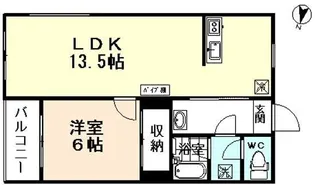 エルナード大泉【1階】の間取り