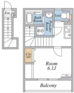 リブリ・国立ルミエール【2階】の間取り