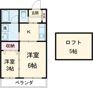 パレスK’S【3階】の間取り