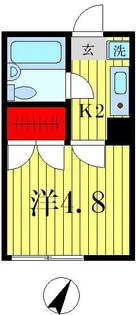 パトリエ竹ノ塚パートIV【1階】の間取り