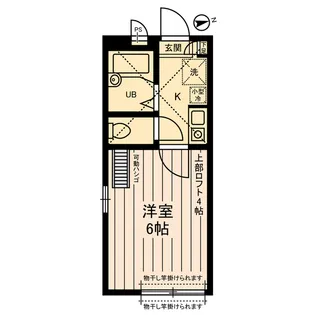 タウンコート登戸【2階】の間取り
