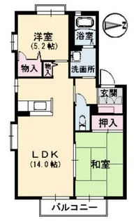 グリーンヒル【2階】の間取り