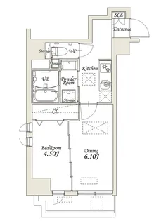 グランカーサ錦糸町 (旧スプランディッド錦糸町I)【7階】の間取り