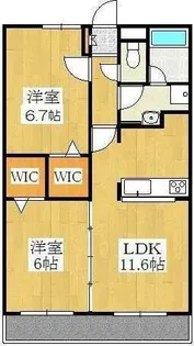 ルミエール鷺沼【2階】の間取り