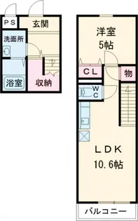 フジパレススリーハーブズ東三国ヶ丘【2階】の間取り