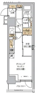リビオメゾン西麻布【3階】の間取り