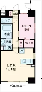 フェンテ・一条【8階】の間取り