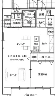 ピアグロリア東古松【1階】の間取り
