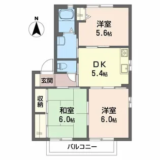 メゾンプラネ A棟【2階】の間取り