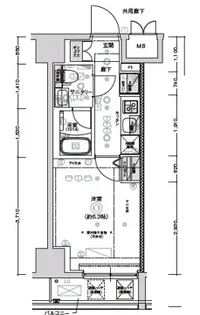 クレストタップ新横浜【7階】の間取り