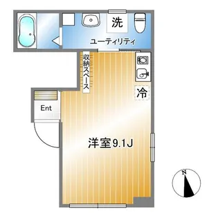 ウィンレックス浅草【4階】の間取り