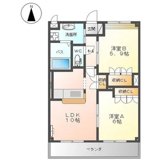エバーエデンC【2階】の間取り