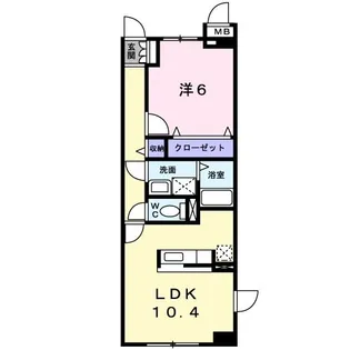 グロワール【1階】の間取り