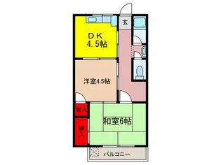桜マンション【2階】の間取り