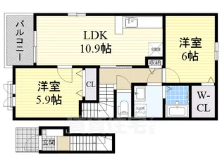 グランアンジュ2【2階】の間取り
