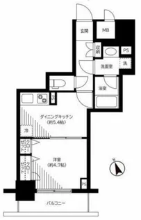 銀座レジデンス伍番館【6階】の間取り