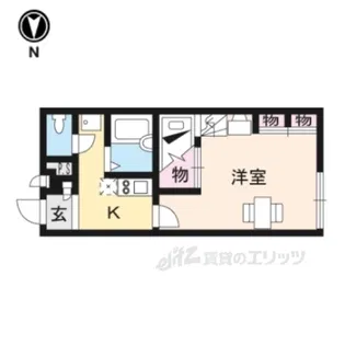 レオパレスプルメリア【2階】の間取り