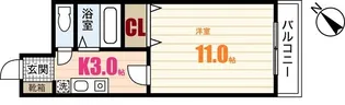 WIDE ONE KAWAI【2階】の間取り
