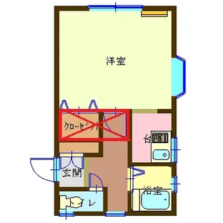 ハイツフローリア【2階】の間取り