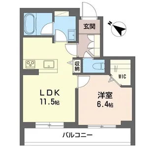 SHM ミア・カーサ ノルテ【2階】の間取り