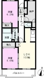 駒崎マンション3【2階】の間取り
