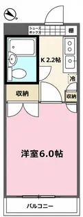 ドエル朝日 108号室【1階】の間取り