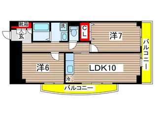 エクセル御器所【2階】の間取り