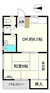 クローバーハイツ【1階】の間取り