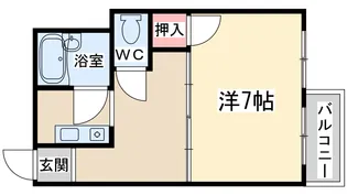 メゾン扇町【3階】の間取り