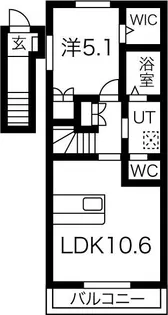 フォンテーヌ【2階】の間取り