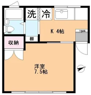 コーポサワハンIII【1階】の間取り