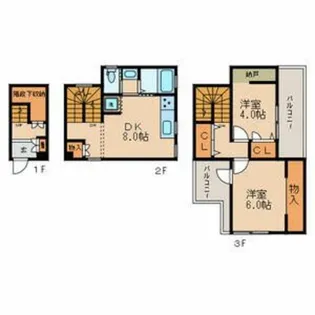 フロール デ セレッソ【2階】の間取り