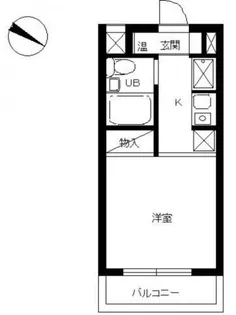 スカイコート二俣川【1階】の間取り