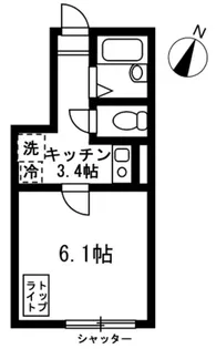 WITH池上【1階】の間取り